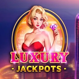 Luxury Jackpots slot logo by Triple Cherry at Gambloria Casino